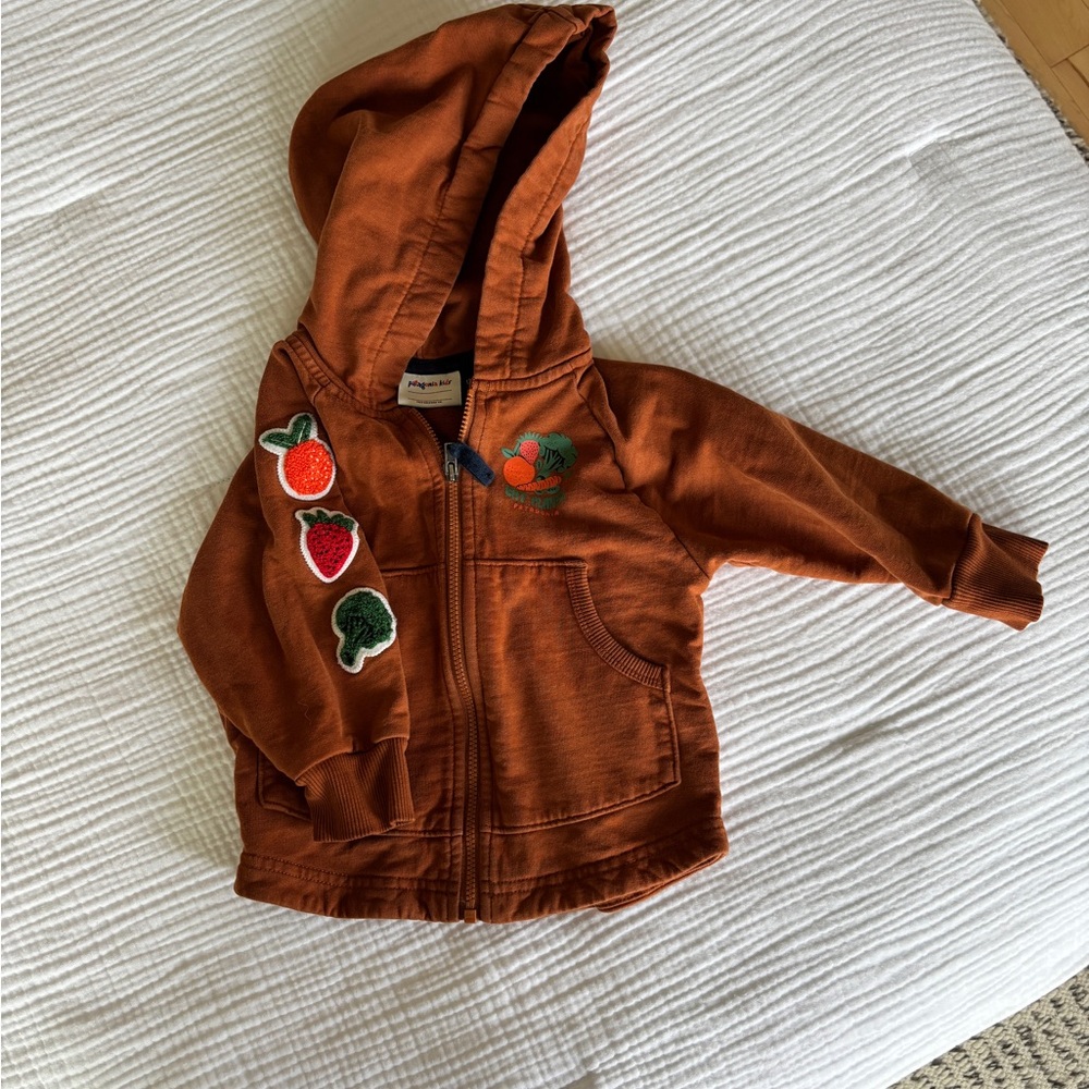 Patagonia Kids Brown Zip Up Hoody